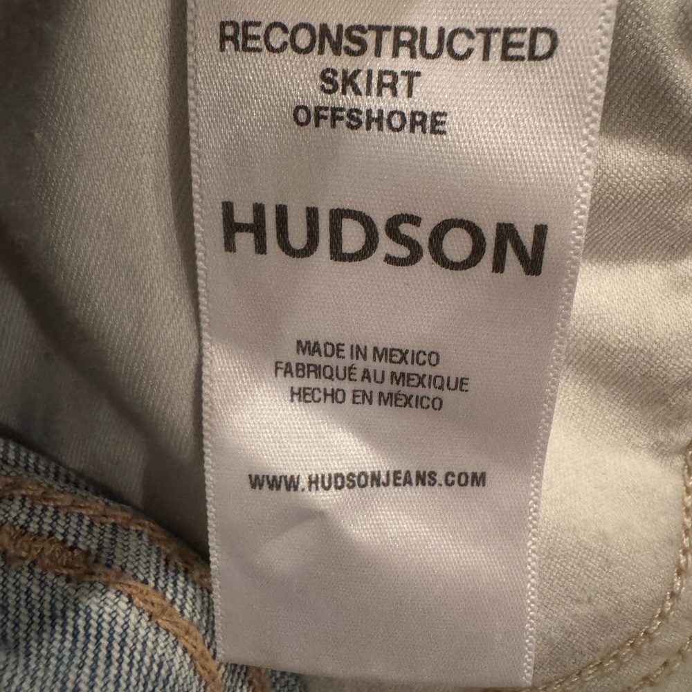HUDSON Reconstructed Denim Skirt – Size 26 – Offshore Wash NWT - Picture 5 of 7